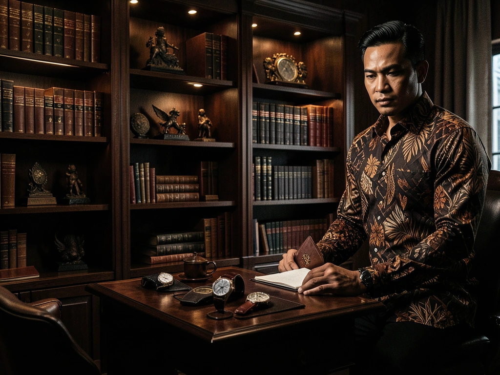 Luxury study bookshelf.